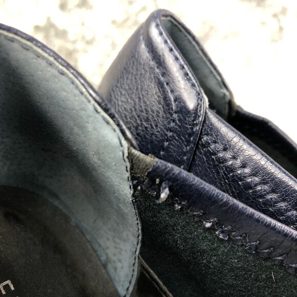 Franco Sarto Women's Size 9M Rapport Blue Faux Leather High Heel Ankle Booties - Picture 5 of 14